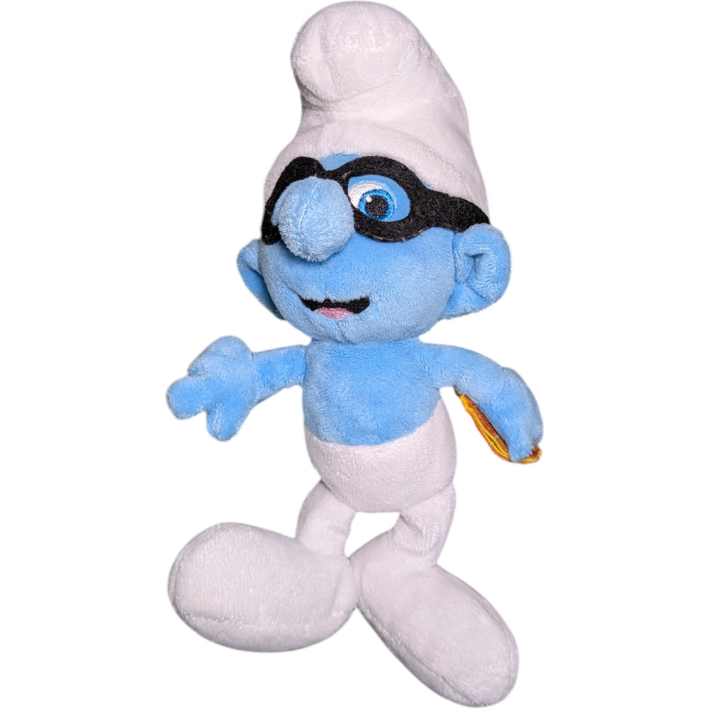 BRAINY SMURF FIGURE STUFFED ANIMAL KIDS TOY 2011 9" PLUSH